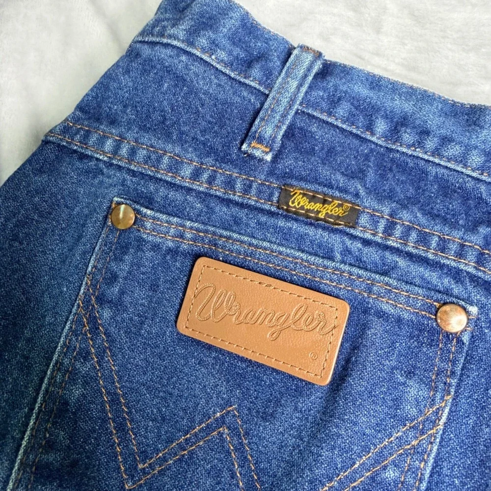 Wrangler 936PWD Cowboy Cut Slim Fit Jeans Men 32x32 Blue Rigid Denim 100% Cotton